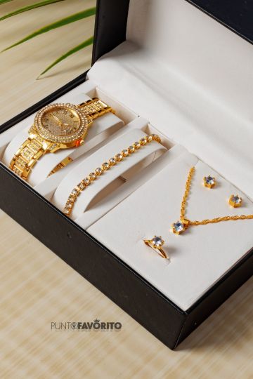 RELOJ , PULSERA , CADENA DORADO