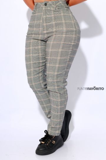 Pantalon de dama con cuadros