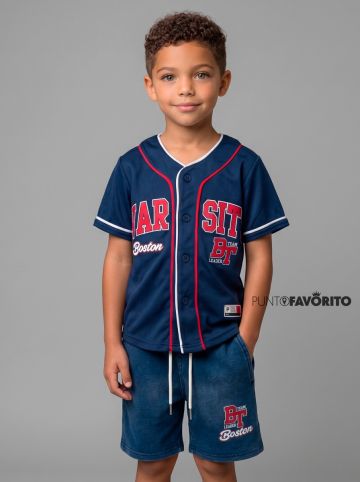 Conjunto estilo beisbol de ni&ntilde;o