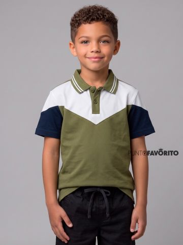 Camisa tipo polo infantil