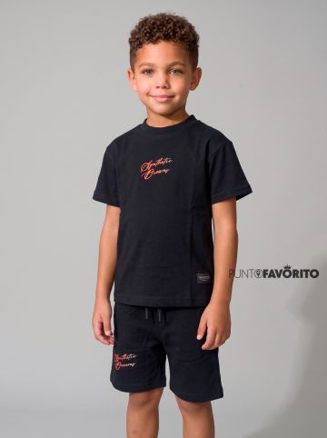 Conjunto de ni&ntilde;o con camisa manga corta