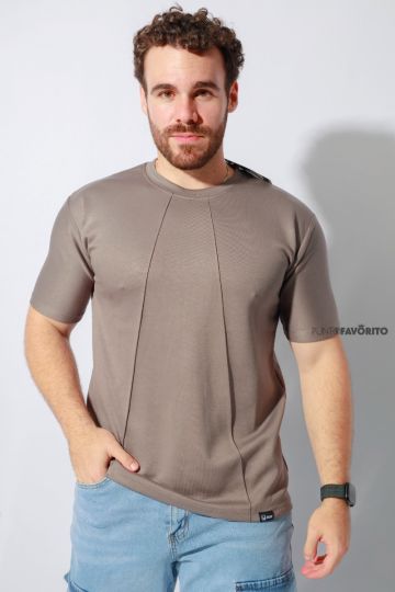 Camisa de hombre manga corta lisa