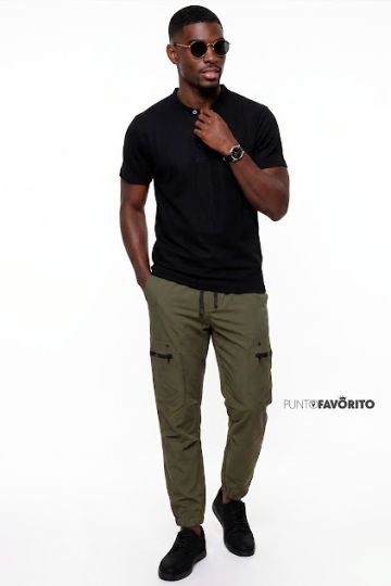 Camisa basica tipo Henley