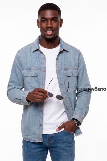 Camisa de mezclilla de hombre