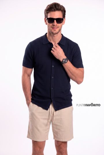 Camisa manga corta con botones FUNK