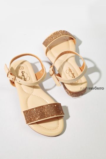 SANDALIA ENGREIDAS-BEIGE