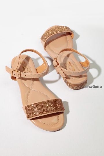 SANDALIA ENGREIDAS-DK BEIGE
