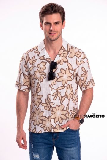 Camisa manga corta con dise&ntilde;o