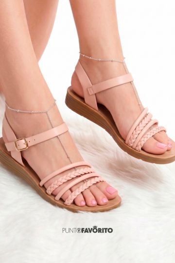 SANDALIA VIA KEY NUDE