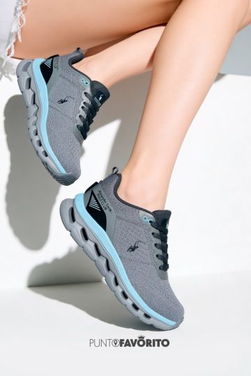 TENI POLO CLUB-GRAY LT BLUE