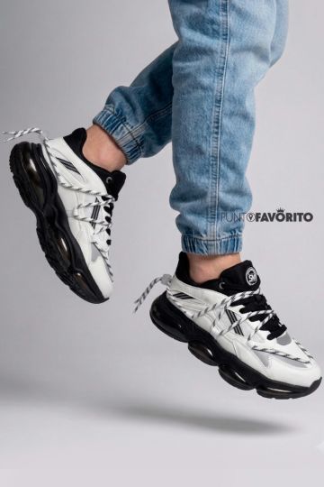 TENI SNEAKERS WHITE BLACK