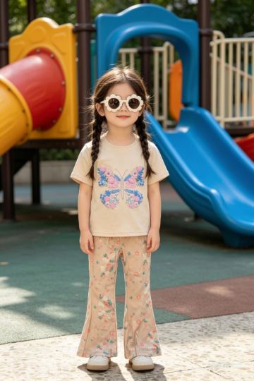 Conjunto mariposa de ni&ntilde;a