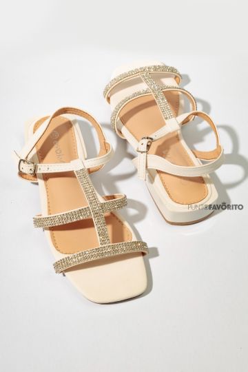 SANDALIA EVALUNA-WHITE